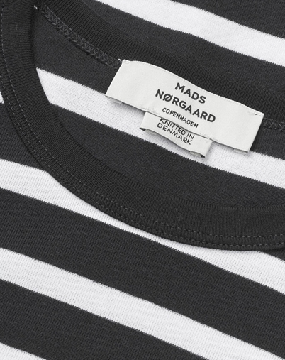 Mads Nørgaard - Grace Stripe June T-shirt - Black/White